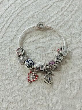 Pandora Bracelet with Retired Christmas Charms